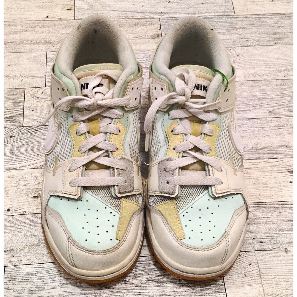 Nike Dunk Low Scrap Men’s Sneakers Size 7 White/Mint/Black Sea Glass DB0500-100